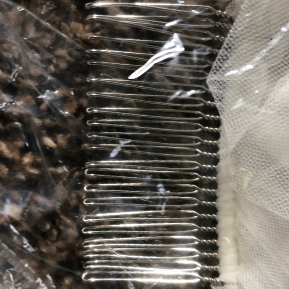 Off-White Cathedral length veil w/bling main image 6